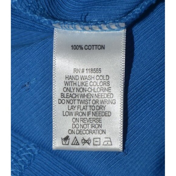 Quacker Factory Womens Light Blue Sequin Tunic Thin Knit Shirt Top Plus Size 3X - Picture 7 of 8